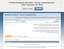 Tablet Screenshot of kaskadanawoli.pl